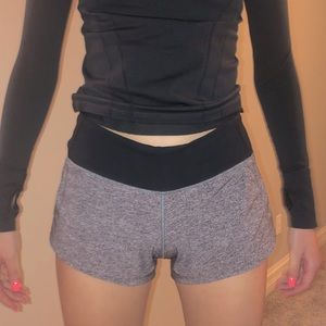 Grey heathered lulu lemon shorts